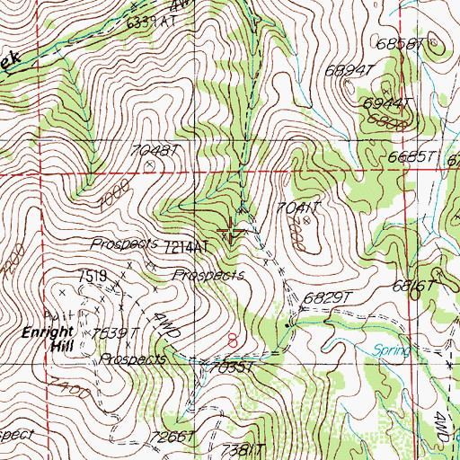 Topographic Map of McDonalds Mine, NV