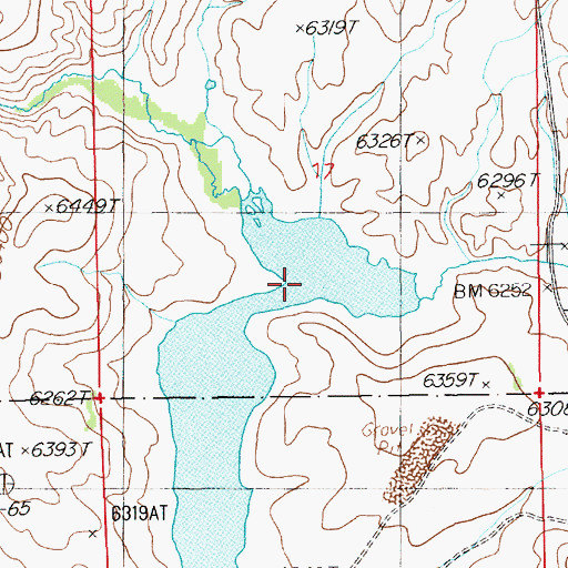 Topographic Map of Warm Creek, NV