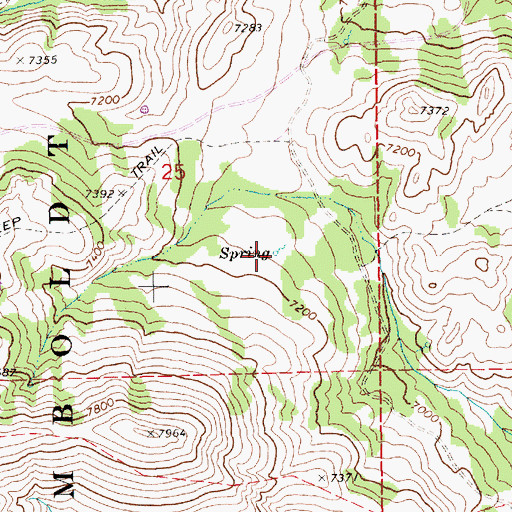 Topographic Map of Arthenice Spring, NV