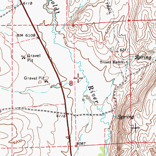 Topographic Map of Sheep Creek, NV