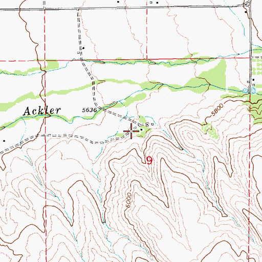 Topographic Map of Jaynes Ranch, NV