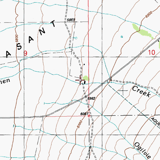Topographic Map of Brennen Ranch, NV