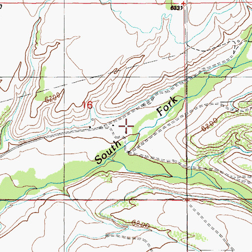 Topographic Map of Gund Ranch, NV