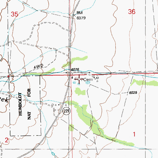 Topographic Map of Smith Ranch, NV