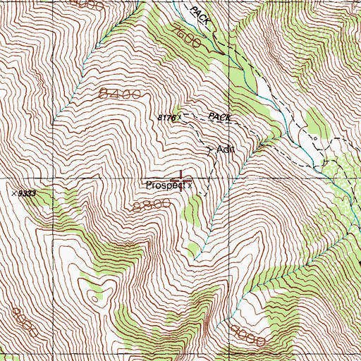 Topographic Map of Hargrove Mine, NV