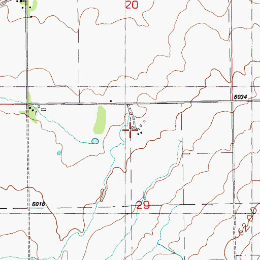 Topographic Map of Westlund Ranch, NV
