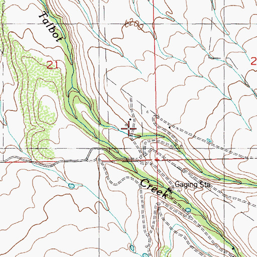 Topographic Map of Lee Miller Ranch, NV