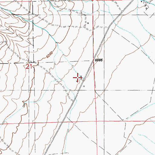 Topographic Map of Richards Ranch, NV