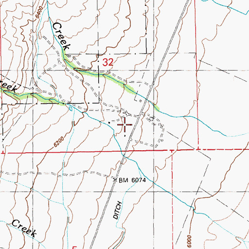 Topographic Map of Smith Ranch, NV