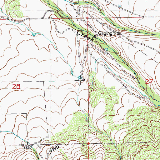 Topographic Map of Vignolo Ranch, NV
