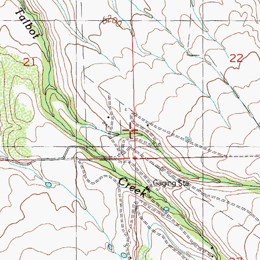 Topographic Map of Conrad Canyon, NV