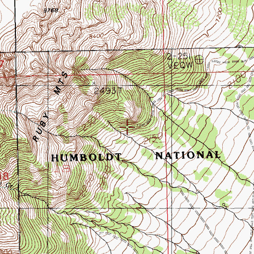 Topographic Map of AEC-USC Seismographic Station, NV