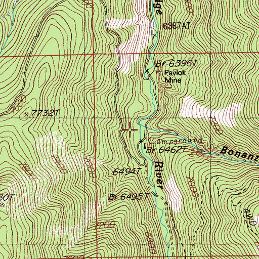 Topographic Map of Pavlak (historical), NV