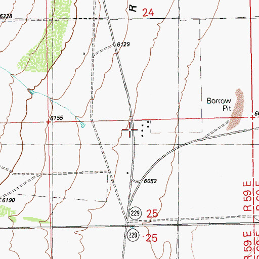 Topographic Map of Ruby Valley Maintenance Station, NV