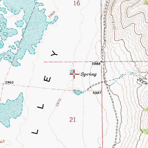 Topographic Map of Gardner Spring, NV