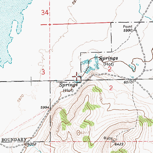 Topographic Map of Gardner Spring, NV
