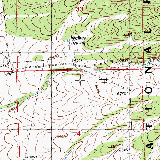 Topographic Map of Starvation Station (historical), NV