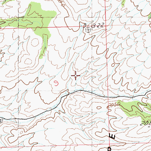 Topographic Map of Golden Springs, NV