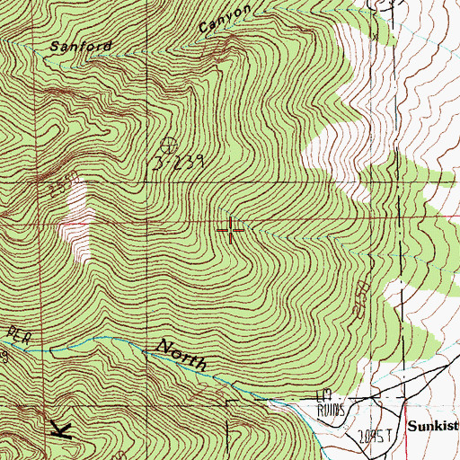 Topographic Map of Fera One Hundred Five, NV