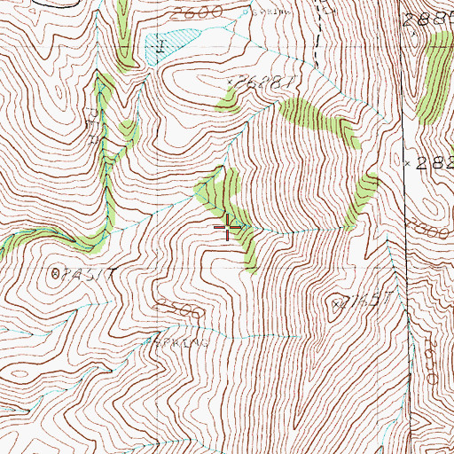 Topographic Map of Fera One Hundred Four, NV