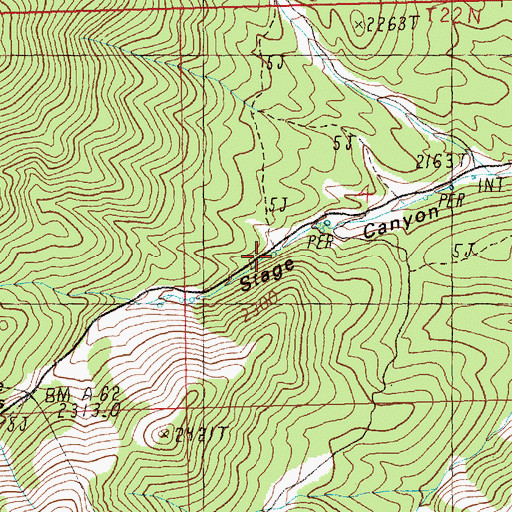 Topographic Map of Mud Spring, NV