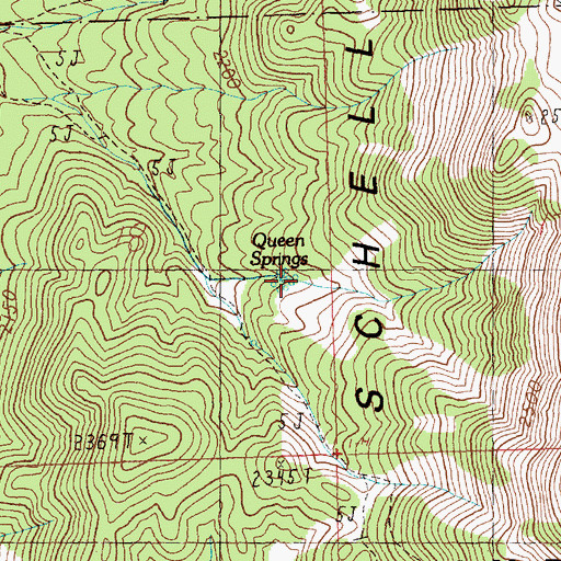 Topographic Map of Fera One Hundred One, NV