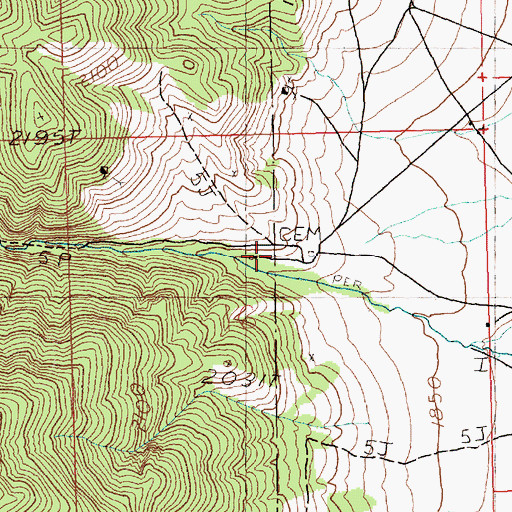 Topographic Map of Muncy (historical), NV