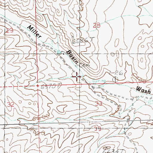 Topographic Map of Eldridge Canyon, NV