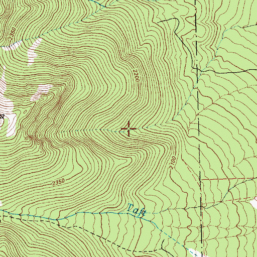 Topographic Map of Fera One Hundred Two, NV