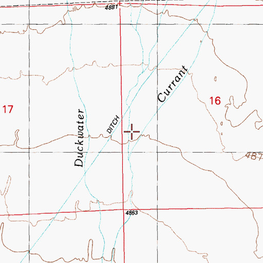 Topographic Map of Kern Creek, NV