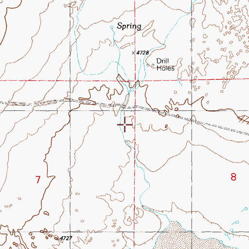 Topographic Map of Railroad Valley Wildlife Management Area, NV