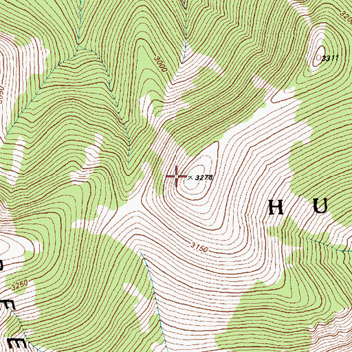 Topographic Map of Schell Creek State Game Refuge Number 7, NV