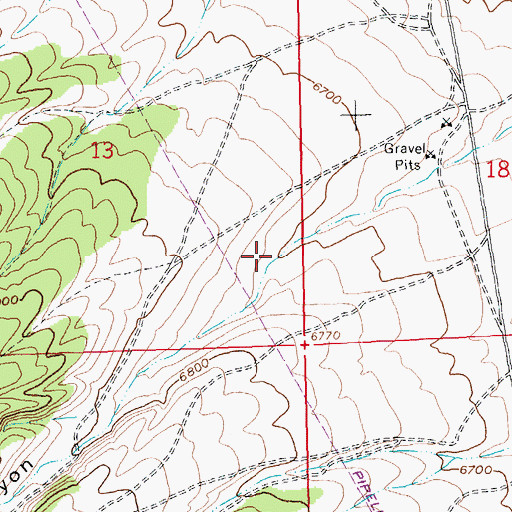 Topographic Map of Sawmill Canyon, NV