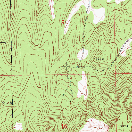 Topographic Map of Granite Spring, NV