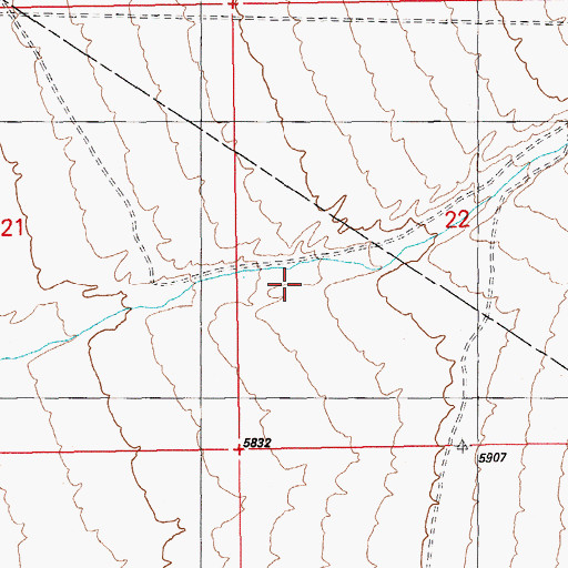 Topographic Map of Black Canyon Wash, NV