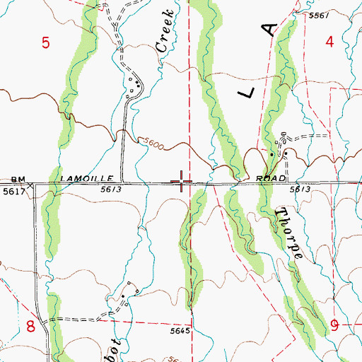 Topographic Map of Humboldt School (historical), NV