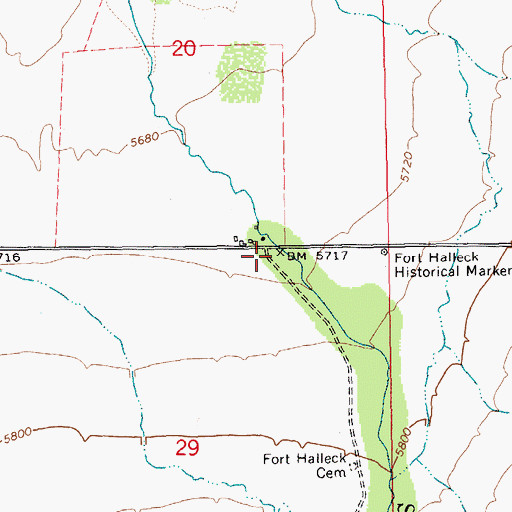 Topographic Map of Success School (historical), NV