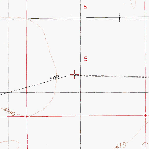 Topographic Map of Eagle Springs Oil Wells, NV