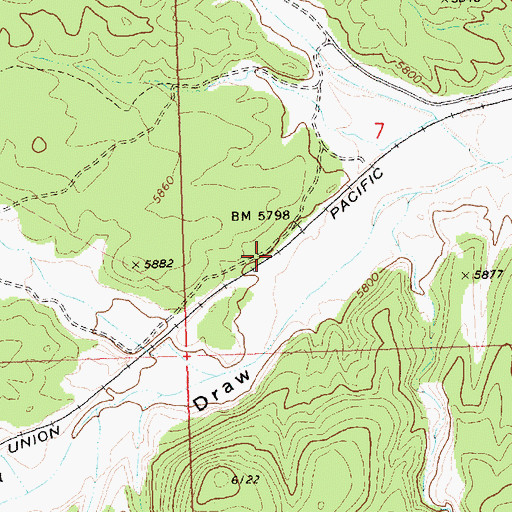 Topographic Map of Lien (historical), NV