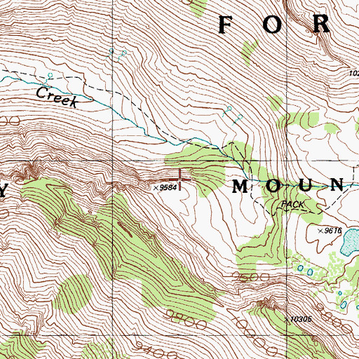 Topographic Map of Ruby Mountain Ranger District, NV