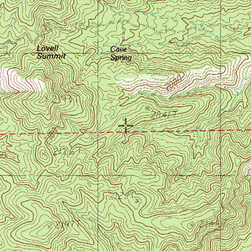 Topographic Map of Bootlegger Spring, NV