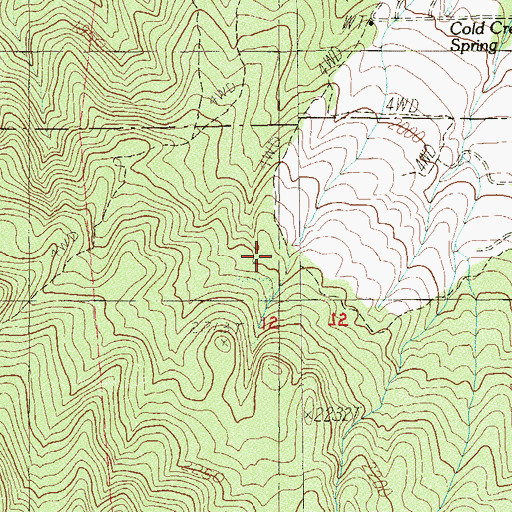 Topographic Map of Clarks Saw Mill (historical), NV