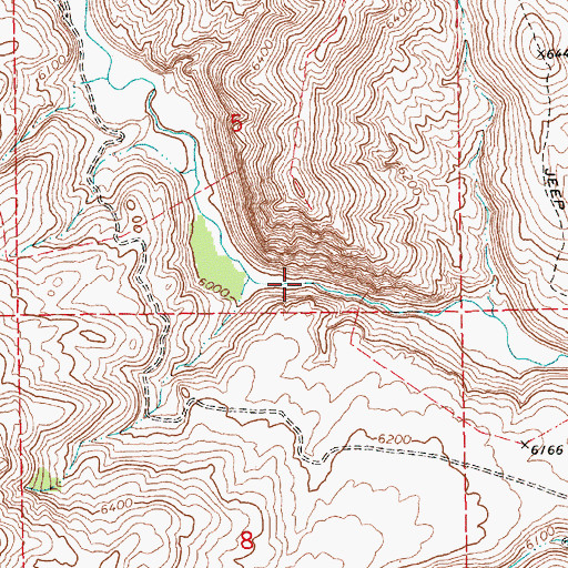 Topographic Map of Upper Marys River Dam Site, NV