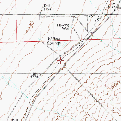 Topographic Map of Seymour (historical), NV