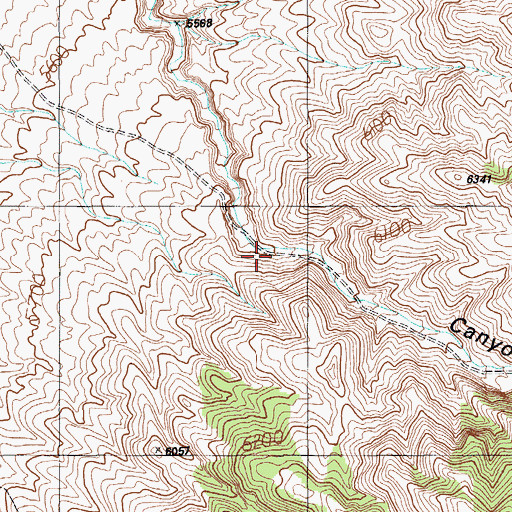 Topographic Map of Grant Mining District, NV
