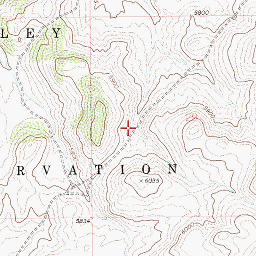 Topographic Map of White Rock Owyhee Mail Trail, NV