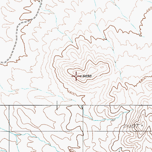 Topographic Map of Kinney Peak, NV