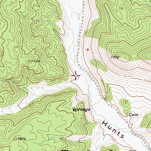 Topographic Map of Kiney, NV