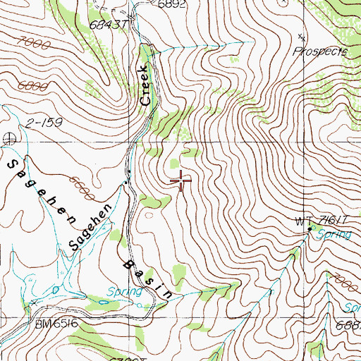 Topographic Map of Bruneau Range, NV