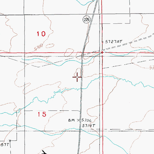 Topographic Map of Doheny Ranch, NV